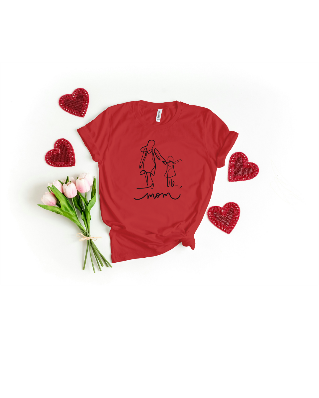 Mom and Child Unisex Jersey Tee - Perfect Gift for Mother's Day