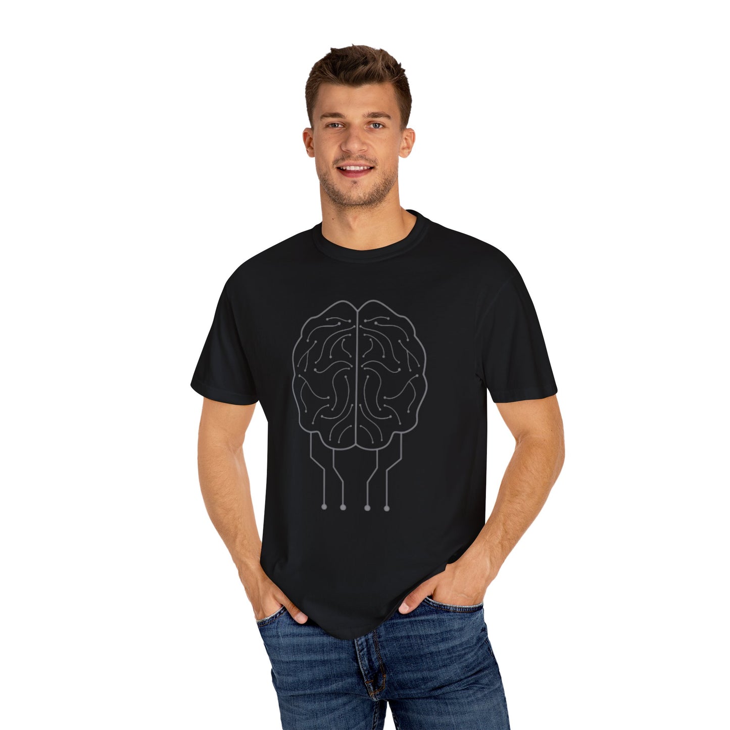 Unisex Garment-Dyed T-Shirt - 'It's Not Stress, It's the Pressure of Being Brilliant'