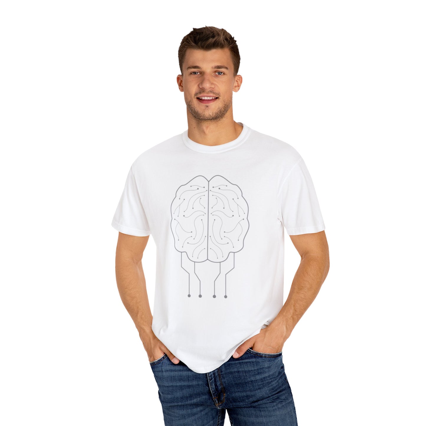 Unisex Garment-Dyed T-Shirt - 'It's Not Stress, It's the Pressure of Being Brilliant'
