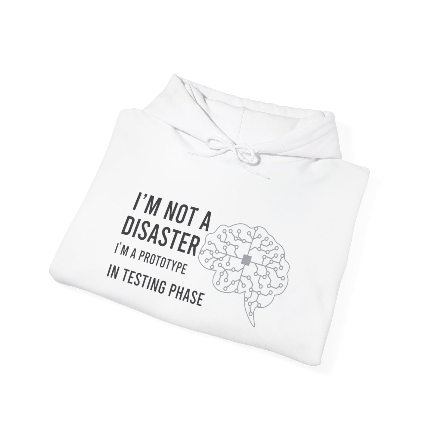 Unisex Heavy Blend Hoodie- I'm not a disaster, I'm a prototype in testing phase.