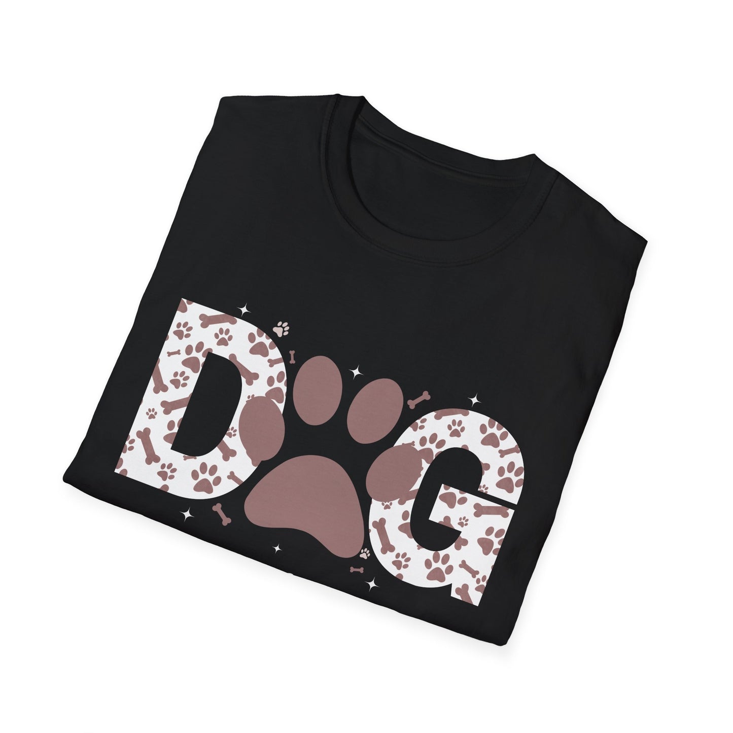 Dog Mama Floral Unisex Softstyle T-Shirt