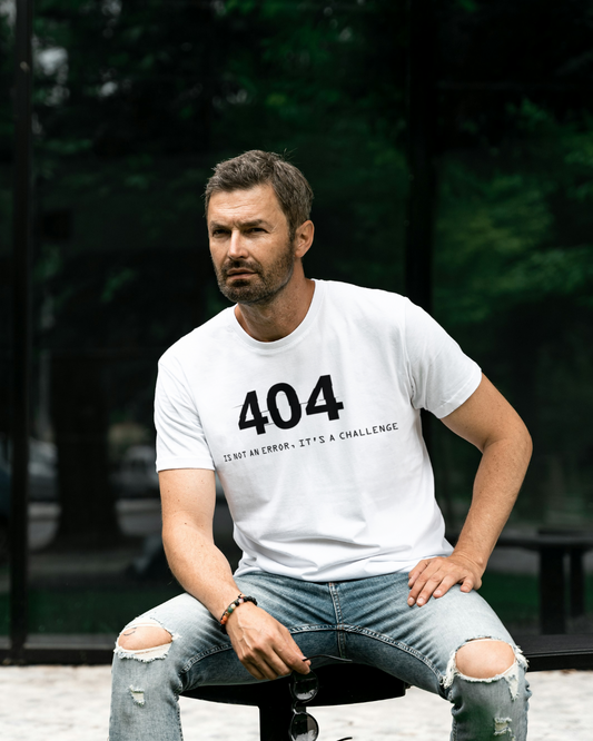 Garment-dyed unisex t-shirt in red and white